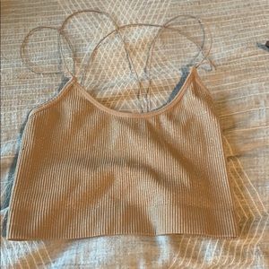 urban outfitters gold Crop top